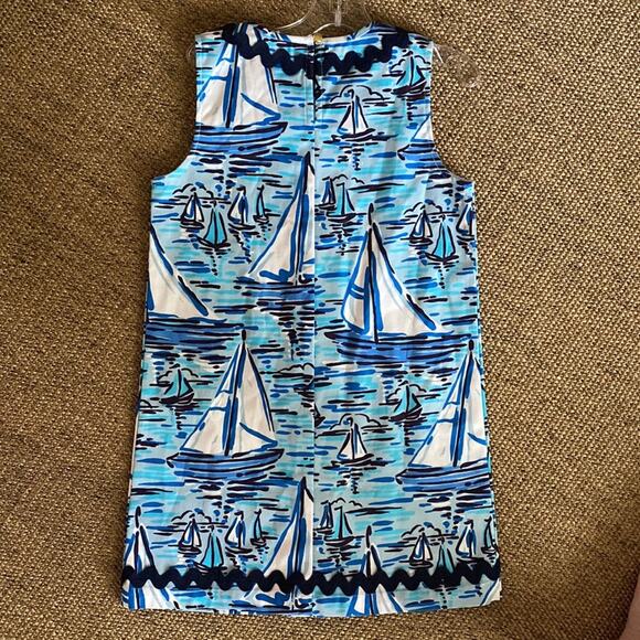 Sail to Sable NEW Girls Sail Boat Print Sleeveless Dress $78 NWT sz 6 - Picture 10 of 12